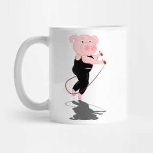 Pig Skipping Mug